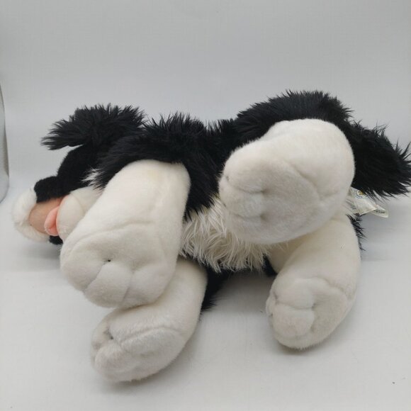 Build A Bear Border Collie Puppy Dog Black & White Stuffed Animal BAB - Picture 9 of 11